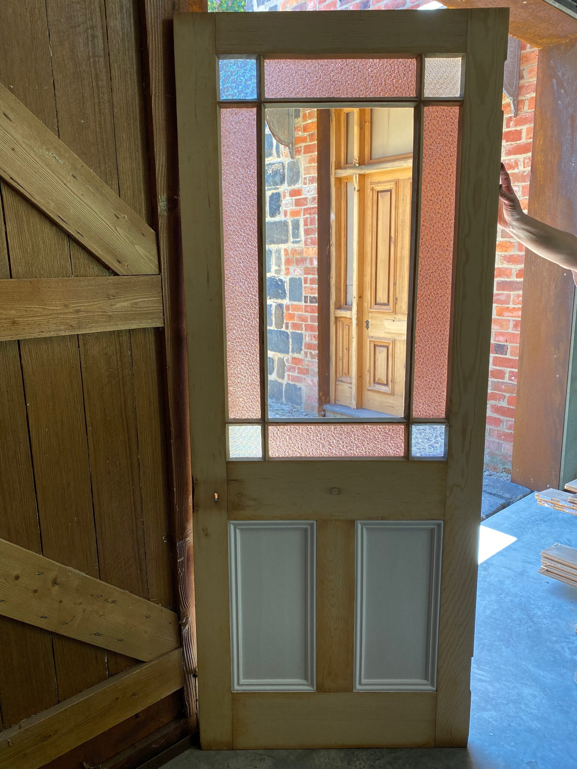 Victorian Cricket Bat Vestibule Door. Renovate Restore Recycle